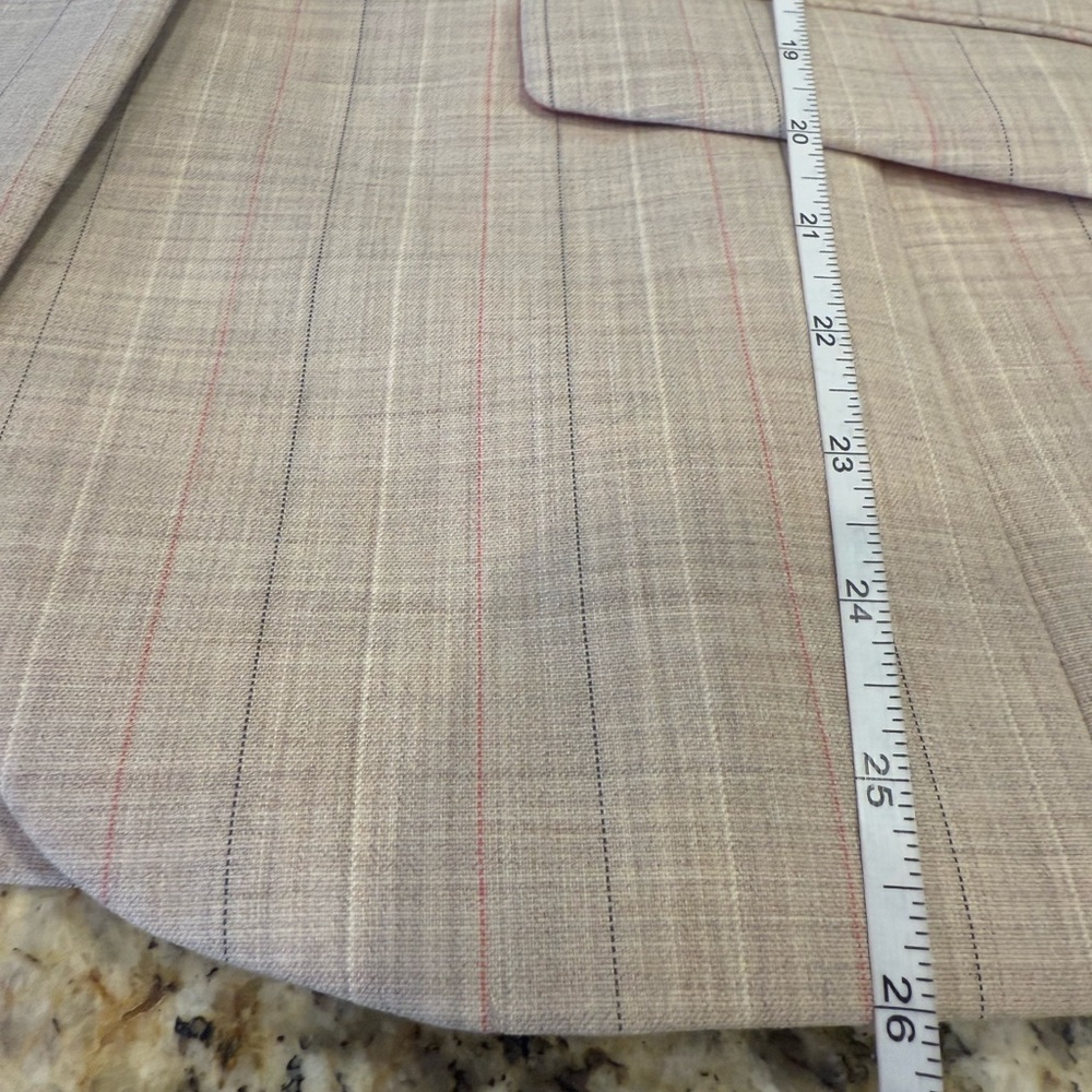 Pendleton wool blend pin striped blazer orange li… - image 10